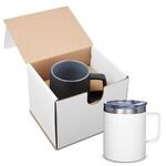 12 oz. Vacuum Insulated Coffee Mug with Handle in Individual -  