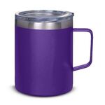 12 oz. Vacuum Insulated Coffee Mug with Handle - Purple