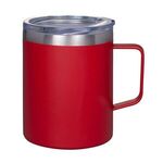 12 oz. Vacuum Insulated Coffee Mug with Handle - Red