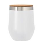 12 Oz. Vinay Stemless Wine Glass With Bamboo Lid -  