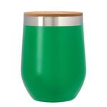 12 Oz. Vinay Stemless Wine Glass With Bamboo Lid -  