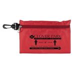 12 Piece Safety Kit in Zipper Pouch with Carabiner Attachmen -  
