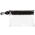 12 Piece Safety Kit in Zipper Pouch with Carabiner - Clear