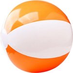 12" Two-Tone Beach Ball - Orange-white