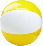 12" Two-Tone Beach Ball - Yellow-white