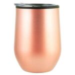 12oz Bay Mist Stainless Wine Tumbler with Lid - Rose Gold