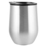 12oz Bay Mist Stainless Wine Tumbler with Lid - Silver
