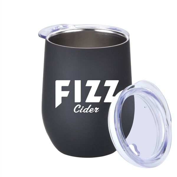 Main Product Image for 12oz. Rubberize Finish Stainless Steel Stemless Wine Glass