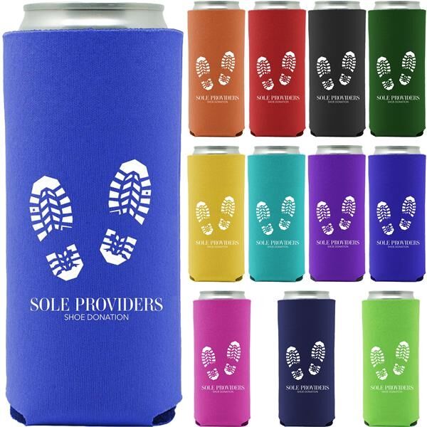 Main Product Image for Custom Printed Slim Neoprene Seltzer Coolie 12oz. 