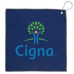 12x12 Recycled Golf Towel with Carabiner -  