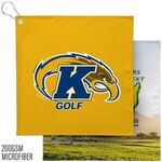 12x12 Sublimated Golf Towel w/Grommet - 200GSM - Sublimation