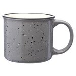 13 oz. Ceramic Campfire Coffee Mugs - Colored - Full Color - Grey