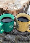 13 oz. Ceramic Campfire Coffee Mugs - Colored - Full Color -  