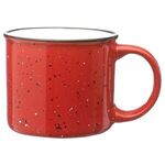 13 oz. Ceramic Campfire Coffee Mugs - Red