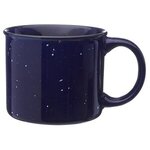 13 oz. Ceramic Campfire Coffee Mugs - Silkscreen - Blue