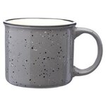 13 oz. Ceramic Campfire Coffee Mugs - Silkscreen - Grey