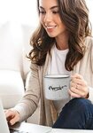 13 oz. Ceramic Campfire Coffee Mugs - Silkscreen -  