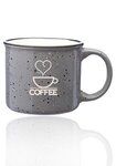 13 oz. Ceramic Campfire Coffee Mugs - Silkscreen -  