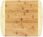 13" Two-Tone Bamboo Cutting Board - Brown-natural