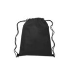 13"w x 16.5"h Drawstring Non-Woven Bag - Black