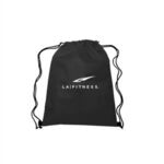 13"w x 16.5"h Drawstring Non-Woven Bag - Black