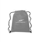 13"w x 16.5"h Drawstring Non-Woven Bag - Gray