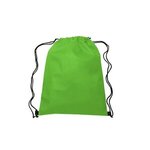 13"w x 16.5"h Drawstring Non-Woven Bag - Lime