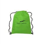 13"w x 16.5"h Drawstring Non-Woven Bag - Lime