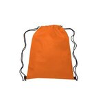 13"w x 16.5"h Drawstring Non-Woven Bag - Orange