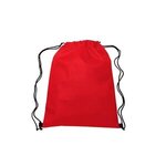 13"w x 16.5"h Drawstring Non-Woven Bag - Red