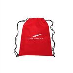 13"w x 16.5"h Drawstring Non-Woven Bag - Red