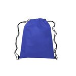 13"w x 16.5"h Drawstring Non-Woven Bag - Royal Blue