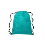 13"w x 16.5"h Drawstring Non-Woven Bag - Teal