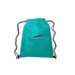 13"w x 16.5"h Drawstring Non-Woven Bag - Teal