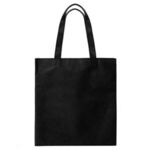 13.5x14.5 Eco-Friendly 80GSM Non-Woven Tote - Black