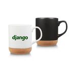 14 oz Corky Matte Glazed Ceramic Mug with Cork Bottom -  