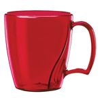 14 Oz. Arrondi (R) Mug - Translucent Red