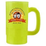 14 oz. Beer Stein (2 Side), Full Color Digital - Neon Yellow