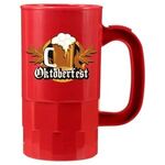 14 oz. Beer Stein (2 Side), Full Color Digital - Red