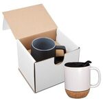 14 oz. Ceramic Mug with Cork Base in Individual Mailer -  