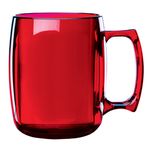 14 Oz. Courier Mug - Translucent Red