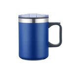 14 Oz. Double Wall Camping Mug with Handle - Full Color - Navy Blue