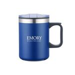 14 Oz. Double Wall Camping Mug with Handle - Navy Blue