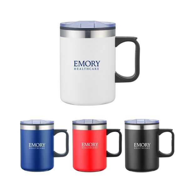 Main Product Image for 14 Oz Double Wall Camping Mug With Handle