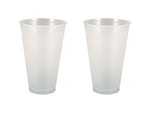 14 oz. Frost-Flex Reusable, Unbreakable Plastic Stadium Cup - Frosted