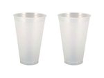 14 oz. Frost-Flex Reusable, Unbreakable Plastic Stadium Cup - Frosted