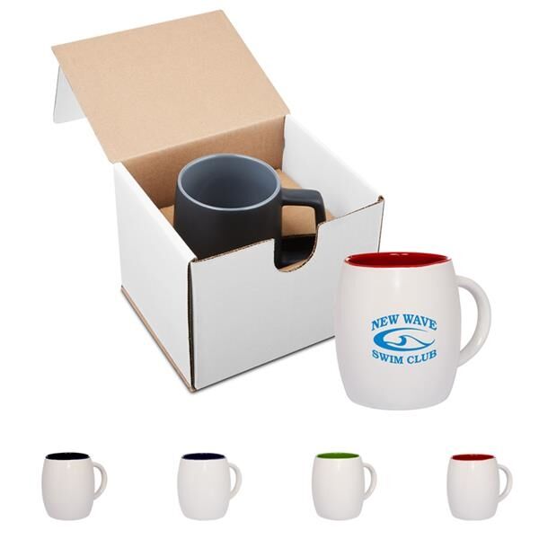 Main Product Image for 14 oz. Morning Show Barrel Mug in Individual Mailer