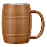 14 Oz. Moscow Mule Barrel Mug with Custom Box - Copper