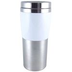 14 oz. Stainless Steel Lined "Synergy" Travel Tumbler - White
