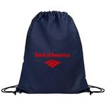 14.5 x 17.5 Eco-Friendly 80GSM Non-Woven Drawstring Backpack - Navy Blue